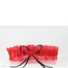 SHE Store Strumpfband "Lizabona" Chiffon Rot Online