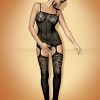 SHE Store Bodystocking F204 Black Best