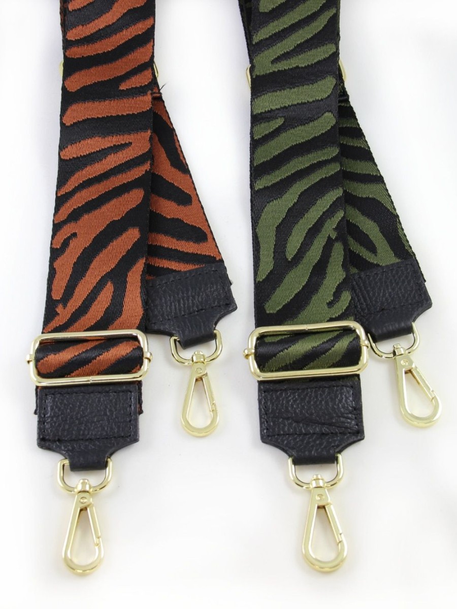 SHE Store Taschengurt / Taschenriemen Zebra Muster Gold Online