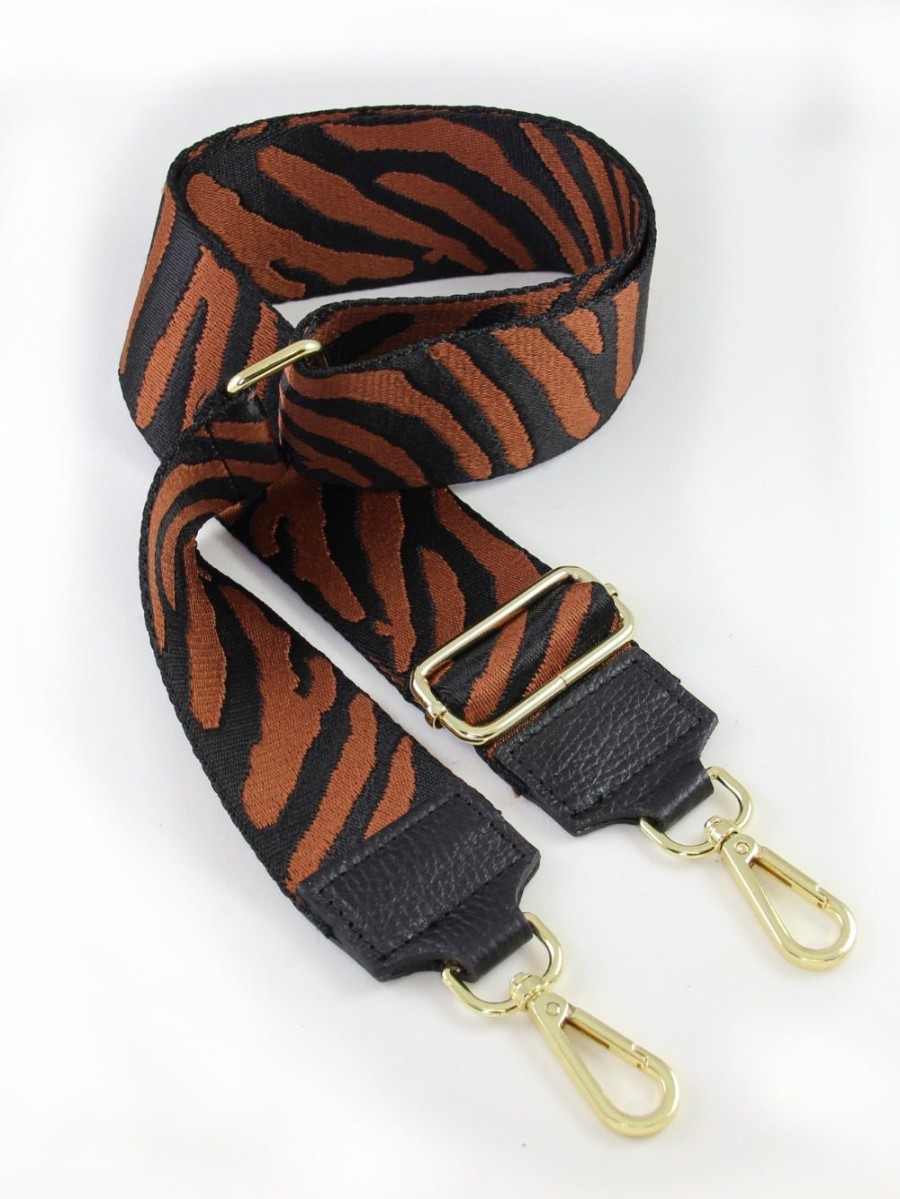 SHE Store Taschengurt / Taschenriemen Zebra Muster Gold Online